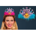 Blank New Years Party Princess Tiara w/ Flashing LED Star